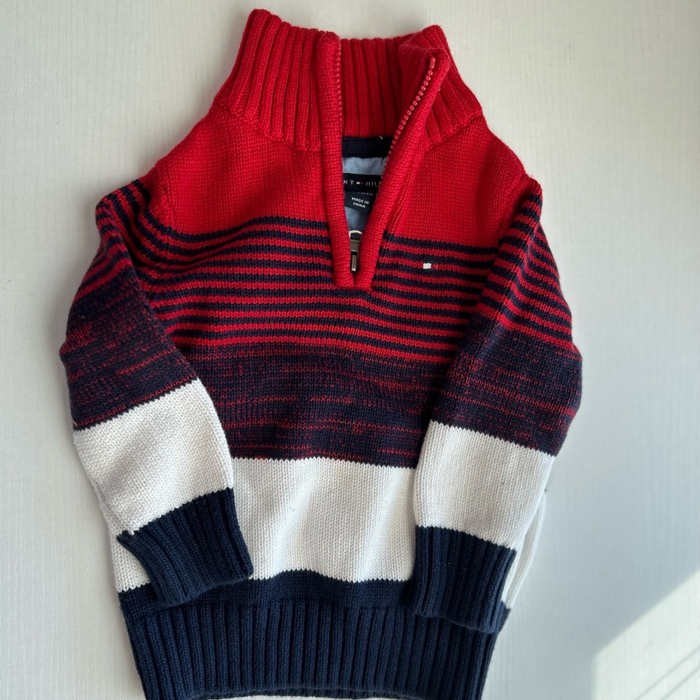 Tommy Hilfiger Toddler Boys Knit Sweater Size 12 Months